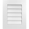 Ekena Millwork Vertical Surface Mount PVC Gable Vent: Non-Functional, w/ 3-1/2"W x 1"P Standard Frame, 18"W x 22"H GVPVE18X2201SN - alternate 1